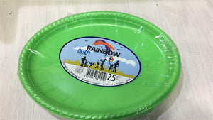 25 יח' צלחות אובלי- צבעים לבחירה