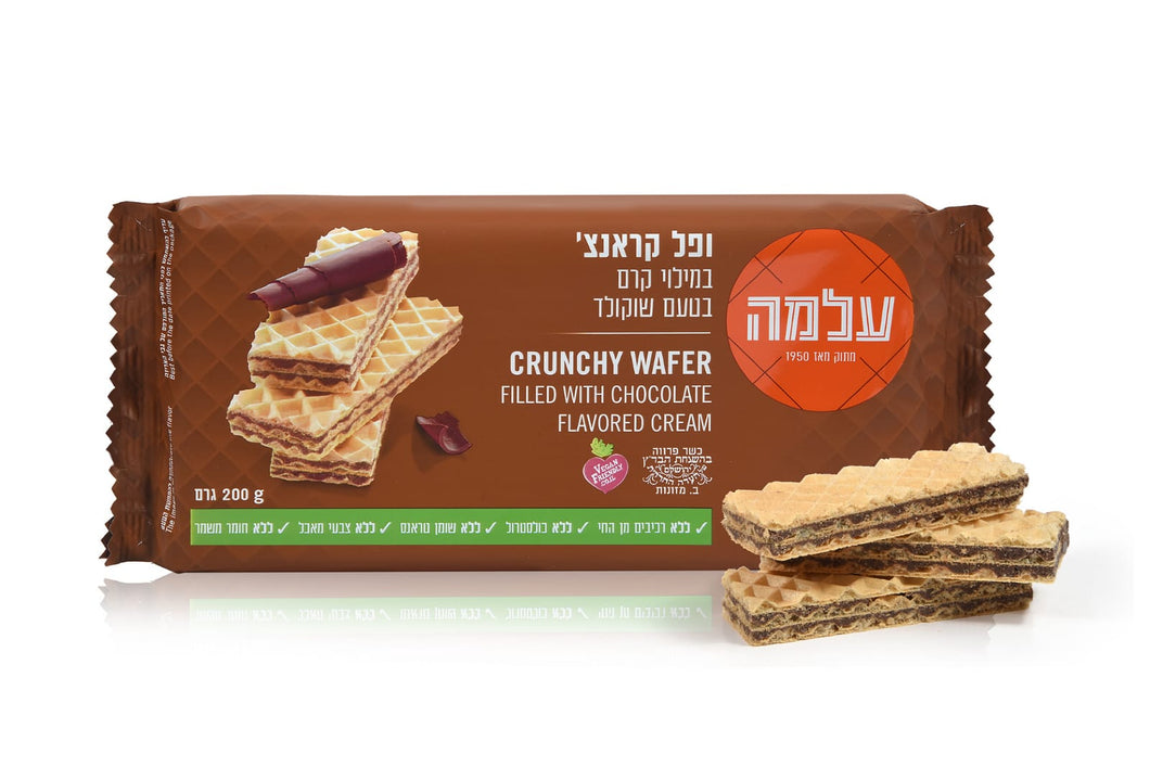 ופל קראנץ׳ במילוי קרם בטעם שוקולד