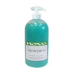 נובו אל סבון נוזלי + משאבה ירוק 1 ליטר