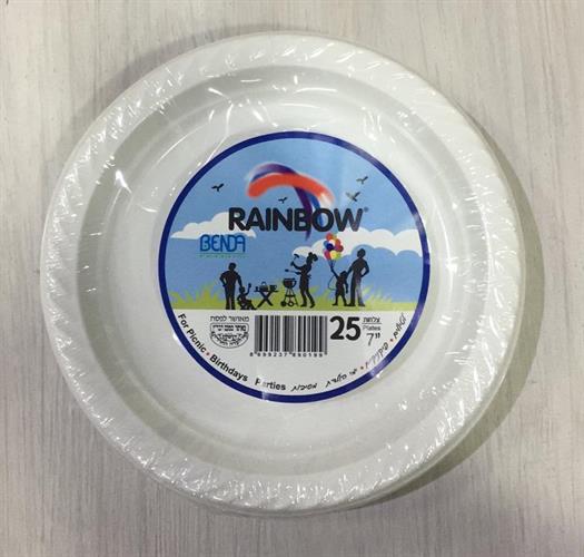 25 יח' צלחות בינוניות- גודל 7