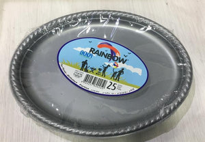 25 יח' צלחות אובלי- צבעים לבחירה