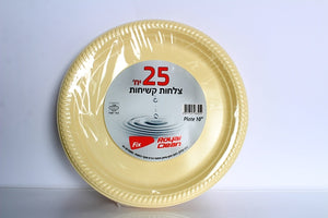 צלחת ענקית- גודל 10" 25 יחידות מגוון צבעים