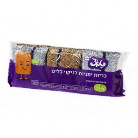טאצ׳ כריות יפניות מארז 6- לניקוי כלים עם פס הקרצוף הסגול