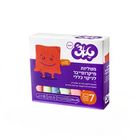 טאצ׳ מטליות מיקרופייבר לניקוי כללי מארז 7- להברקה ולניקוי רטוב ויבש, בעלות יכולת ספיגה מוגברת ונסחטות בקלות