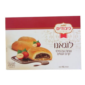 עוגיות עם מילוי בטעם קרם שוקולד פרווה לוגאנו כיבודים